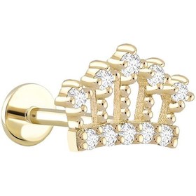 Resim 0.10 ct Taç Pırlanta Piercing 