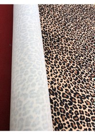 Resim Enesar Home Leopar Desen Dijital Baski Döşemelik Kumaş 100 x 140 cm 