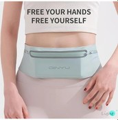 Resim Meridiangoods Mavi Spor Bel Çantası Koşu Yürüyüş Hafif Crossbody Telefon Bisiklet Çok Amaçlı Mavi 