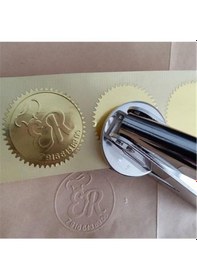 Resim Soğuk Mühür Kabartma Damga Çelik Baskı Presi 2 Değişken Başlıklı Karışık 