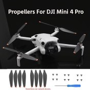Resim DJI Mini 4 Pro D Rone için Pervaneler Yedek Düşük Gürültülü Hızlı Çıkarma Bıçaklar Aksesuarlar 