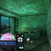 Resim 1 adet Ayarlanabilir Kuzey Işıkları Projektör Masa Lambası, USB LED Gece Lambası Uzaktan Kumanda ile, 7 Ayarlanabilir Renk, Ofis, Oyun Odası, Yatak Odası, Parti için İç Mekan Plastik Masa Lambası - Düğme Anahtarı, Pil Gerektirmez 