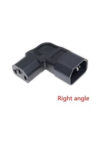 Resim Kymıson Iec60320 C13-c14 Pdu Açı Dönüştürücü Uzatma Kablosu, Ac Güç Kablosu Erkek-dişi Turuncu 