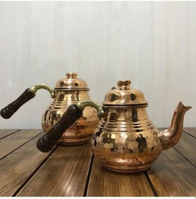 Resim Dövme Bakır Çaydanlık Küçük Boy, B15021 Bakır 