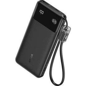 Resim Anker Powercore 10000 mAh - 10K Taşınabilir Hızlı Şarj Cihazı - USB C Kablolu - 22,5W - Siyah - A1388 (Anker Türkiye Garantili) 