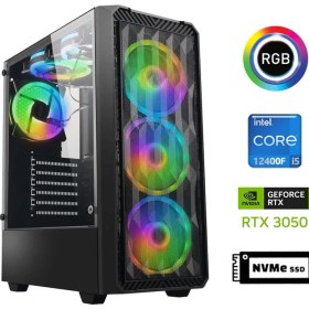 Resim Xaser GX105 I5 12400F 16GB Ram 512GB M.2 Nvme SSD 6gb RTX3050 Oyuncu Masaüstü Bilgisayarı 