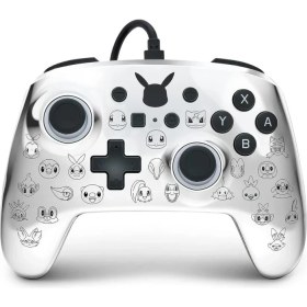 Resim PowerA Nintendo Switch Kablolu Oyun Kolu Lisanslı Pikachu Black & Silver 