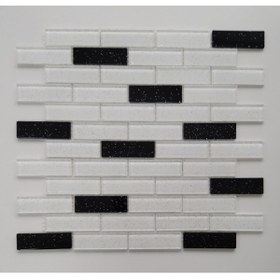 Resim MozaiKristaL Mutfak Tezgah Arası Ve Iç Dekorasyon Için 23x73x4 Mm Kristal Cam Mozaik. ( 1 Koli = 1 M2 Fiyatıdır ) 