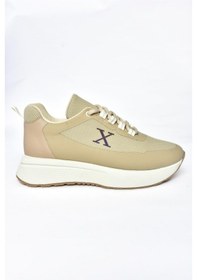 Resim Fox Shoes P848531504 Bej Kumaş Kadın Spor Ayakkabı Bej 