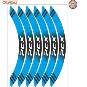 Resim Rebon Moto Design Motosiklet Jant Şeridi Honda Pcx Uyumlu 8 