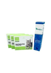 Resim 3 Kutu Kediler İçin Damla + Tüy Yumağı Kusmayı Engelleyici Malt 