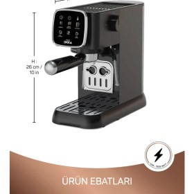 Resim Arzum OK0034-05 Arzum Okka Espresso Solo Yarı Otomatik Espresso Makinesi - Krom 