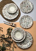 Resim Tabak Evi Fulya Colorido Porselen Yemek Takımı 6 Kişilik 24 Parça 