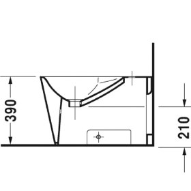 Resim Duravit 0274100000 Bide Starck1 64 cm 0274100000 