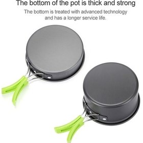 Resim Flybuy Yeşil Tencere Tencere Sones Sofra Seti Kişilik Kamp At6385 Aotu Açık 1-2 Rk Yeşil 