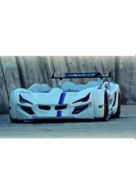 Resim Setaymobilya Arabalı Yatak - Mercedes- Beyaz Full + Full Ledli 