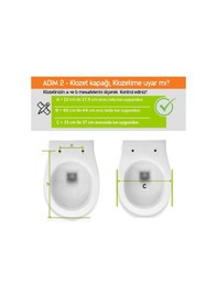 Resim Aqua Bagno Junior D Çocuk Adaptörlü Klozet Kapağı Tak Çıkar Yavaş Kapanan Beyaz Pp Beyaz 