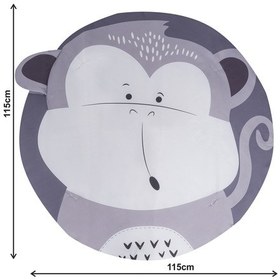 Resim Jusso 3 Boyutlu Dokunuş Safari Hayvanlar Oyun Halısı 115 115cm 