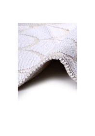 Resim Pearl Doğal Pamuklu 2'li Banyo Paspas Seti 60x100+50x60 Cm - Beyaz Beyaz 