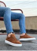 Resim Pluvia Shoes Kahverengi - Taba Süet Bağcıklı Spor Klasik Erkek Ayakkabı 