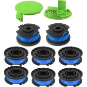 Resim Seeppitous 29252 29092 Dize Düzeltici Yedek Makara Hattı Greenworks 24V 40V 80V Ot Yiyen Kablosuz Düzeltici (8 Makara, 2 Kapak) (Yurt Dışından) 