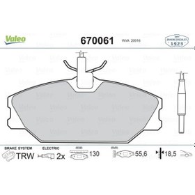 Resim VALEO 670061 Fren Balatasi On (Renault: Laguna-Safr-Megane Senic ) (WE431548) 