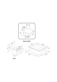 Resim Alveus Kapadokya MFA 614 - Vitro 641 - MOD 3000 Siyah Ankastre Set 