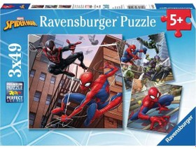 Resim Ravensburger 3x49 Parça Puzzle Spiderman 080250 