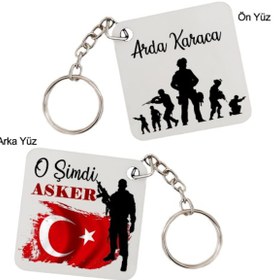 Resim Askere O Şimdi Asker İsimli Anahtarlık 