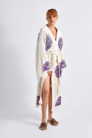 Resim Brandsmithshop Naturel Mandala Drift Kimono Çok Renkli 
