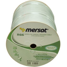 Resim Rg59 Fa Mini Mersat Dual Bitişik Anten Kablo 48 Tel (300 Metre) 