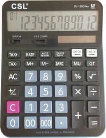 Resim CSL Dj-120d Plus Işlem Kontrollü Hesap Makinası 12 Haneli 