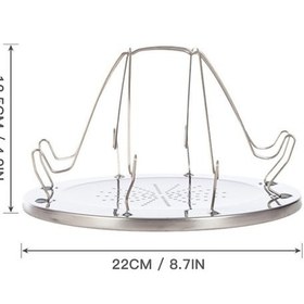 Resim Pazly Katlanabilir Paslanmaz Çelik Ekmek Kızartma Makinesi 4 Dilim Kamp Seyahat Kullanımı Gümüş 