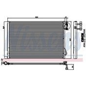 Resim WISCO 6930038 Klima Radyatörü Mt-At 620X401X16 Mm Bmw 1 Serisi E81. E82. E87. E88. 3 Serisi E90. E91. E92. E93. X1 E84. Z4 E89 03-15 Benzinli 