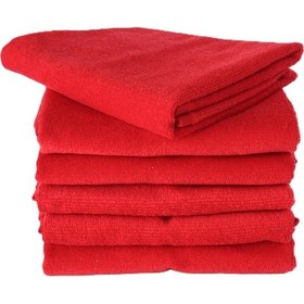 Resim 6 Adet Mutfak Havlusu El Yüz Havlusu Kırmızı 