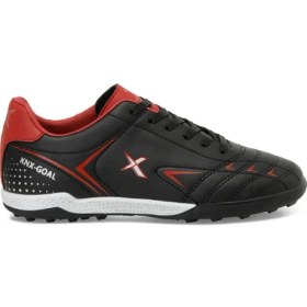 Resim Kinetix Beck TF 4PR Siyah Halı Saha Ayakkabısı Kadın Kullanıcılar İçin PVC Yapı 