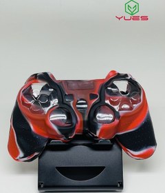 Resim Yues PS3 Joystick Silikon Dualshock Koruyucu Desenli Kılıf Kırmızı Siyah 