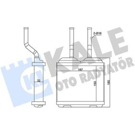 Resim Kalorifer Radyatoru Brazıng Opel Combo / Corsa B / Tıgra - Chevrolet Corsa 