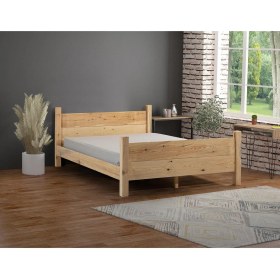 Resim Melani Ithal Çam Masif Ahşap Karyola 100X200 