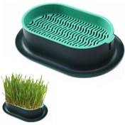 Resim Mufunye Kedi Çimi Ekici Hidroponik Yetiştirme Kiti İç Mekan İçin Topraksız Kedi Dostu 