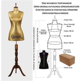 Resim Videolu Ürün-38 Beden Iğne Batabilen Terzi Mankeni Prova Mankeni 527201084 