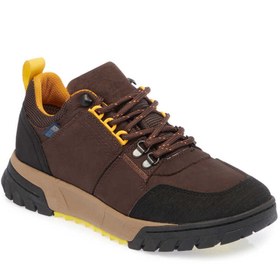 Resim Kahve Deri Erkek Sneaker - E23S1AY56398-A24 