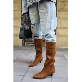 Resim Shoemark Noya Taba Süet Çizme 