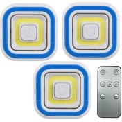 Resim PM-6936 Cob Ledli Pilli Uzaktan Kumandalı Üçlü Lamba 