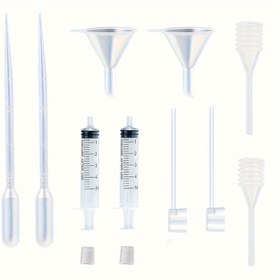 Resim 12 adet Parfüm Dağıtıcı Pompası Seti - Seyahat Yeniden Doldurulabilir Makyaj Araçları ve Dolumlar - 2 Serpil, 2 Pipet, 2 Parfüm Ayırıcı, 2 Dönüştürücü, 2 Küçük Huniler, 2 Bahar Pipetleri 