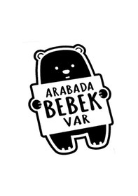 Resim Arabada Bebek Var Ayıcık Sticker-miyrem Oto-motor-laptop-duvar-dekor 20 X 30 Cm 
