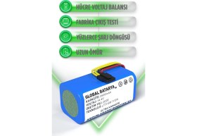 Resim Global Batarya Arzum AR4301 Robotek X2 Uyumlu Akıllı Robot Süpürge Bataryası 14.4V 3500MAH Pil (Ultra Kapasite) 