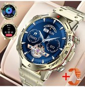 Resim Sunshine022 Moda Erkekler İçin Altın Akıllı Saat: Kablosuz Arama, Spor Modları, Android/ıos Uyumlu 