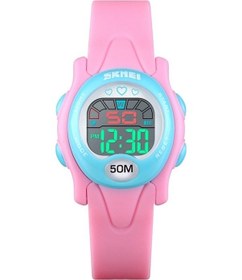 Resim Novahub Skmei 1478 Çocuk Dijital Saat 50m Su Geçirmez Pembe & Çok Renkli Spor Saati Çok Renkli 