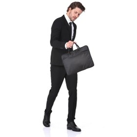 Resim Ççs 71407 Slim Laptop Erkek Çantası Siyah 